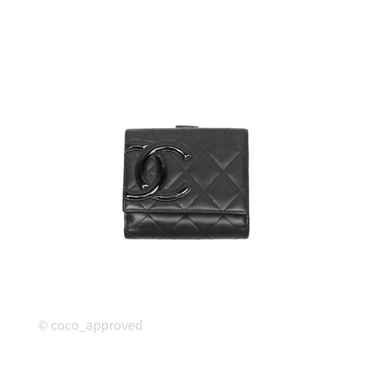 Chanel Quilted Cambon Short Wallet Black