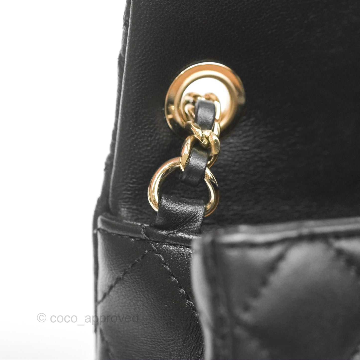 Chanel Ball Crush Mini Rectangular Black Lambskin Gold Hardware 23C