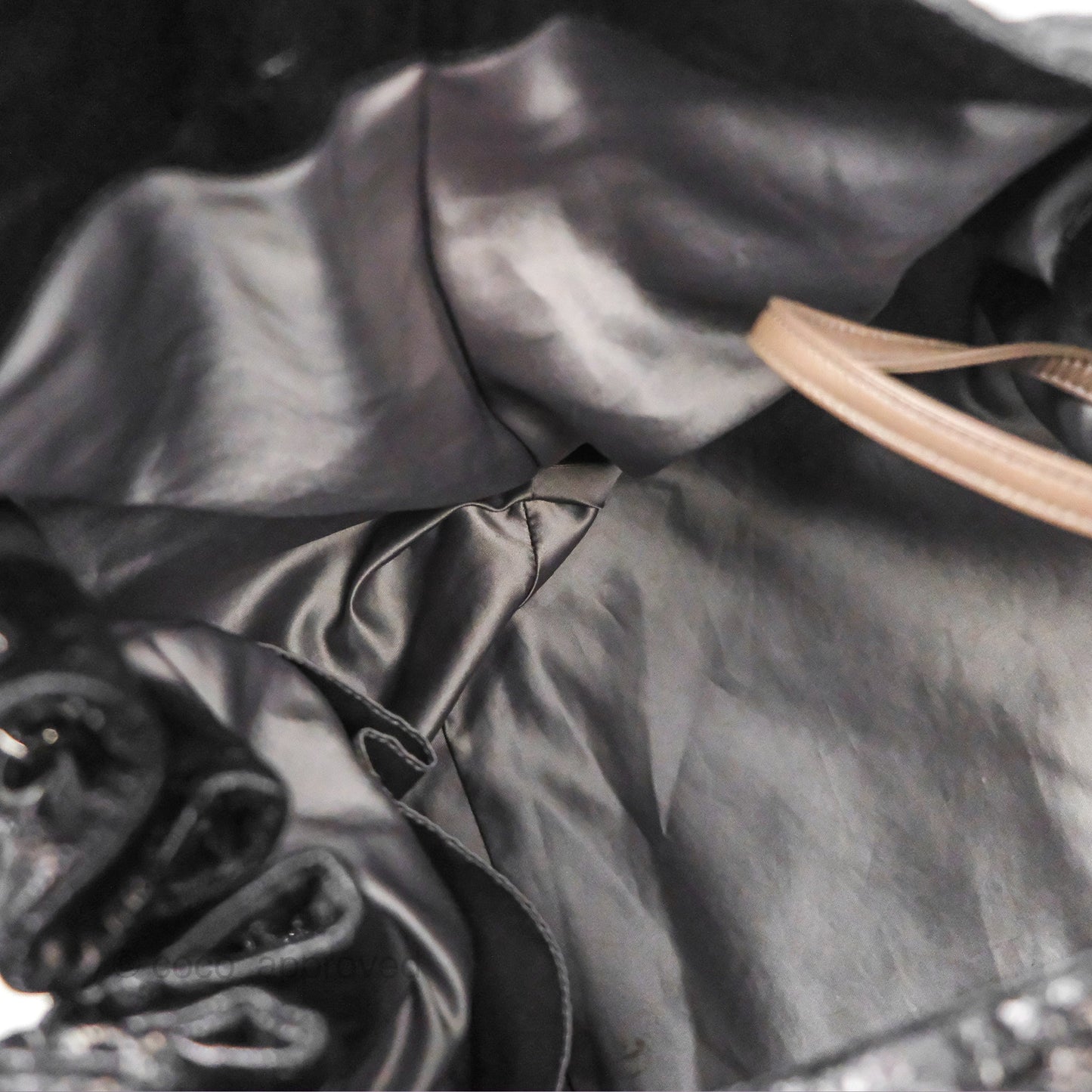 Chanel Rock In Moscow Cabas Tote Bag Black Glazed Crumpled Leather Gun Metal