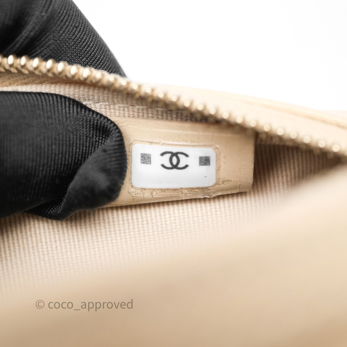 Chanel Mini Quilted Bowling Bag Beige Caviar Gold Hardware 25P