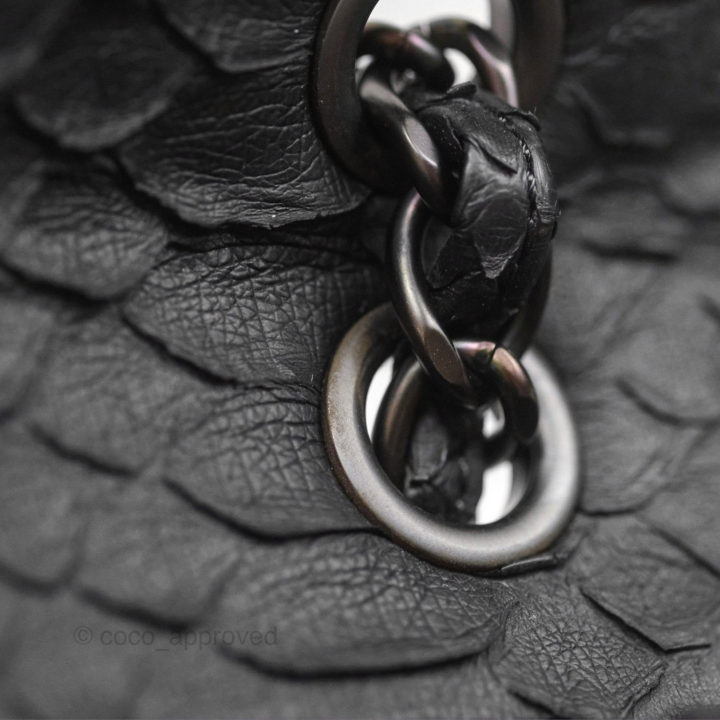 Chanel Maxi Double Flap Black Python Matte Black Hardware