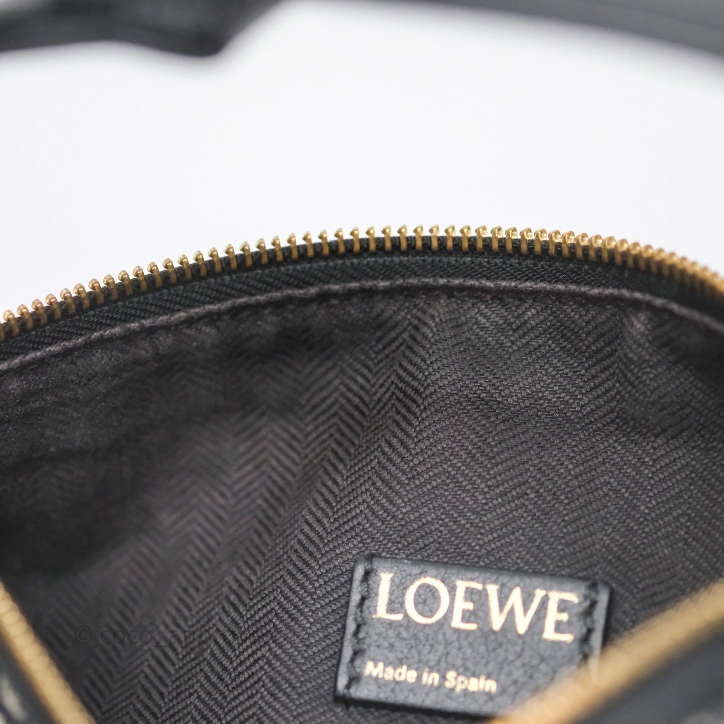 Loewe Small Cubi bag in Anagram Jacquard & Calfskin Navy/Black