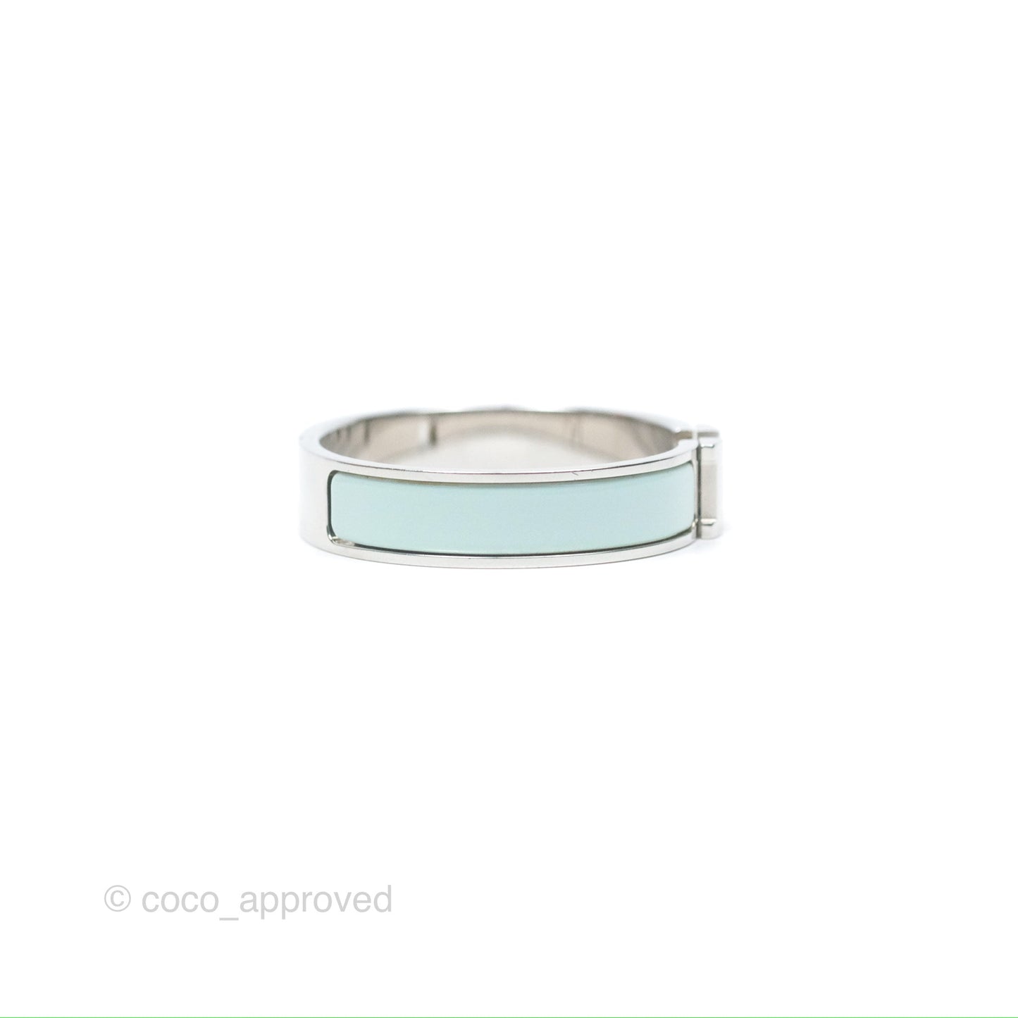 Hermès Clic H Bracelet Mint Palladium Hardware PM