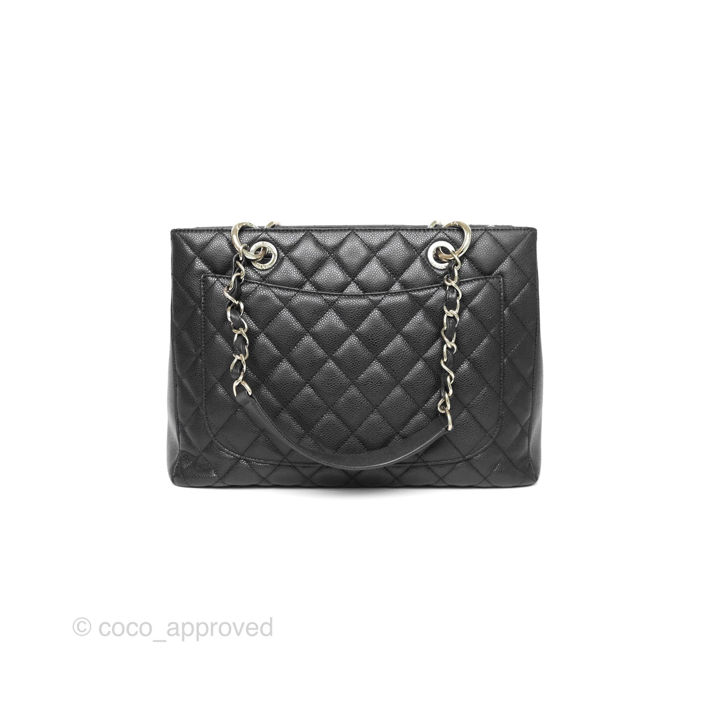 Chanel GST Black Caviar Silver Hardware