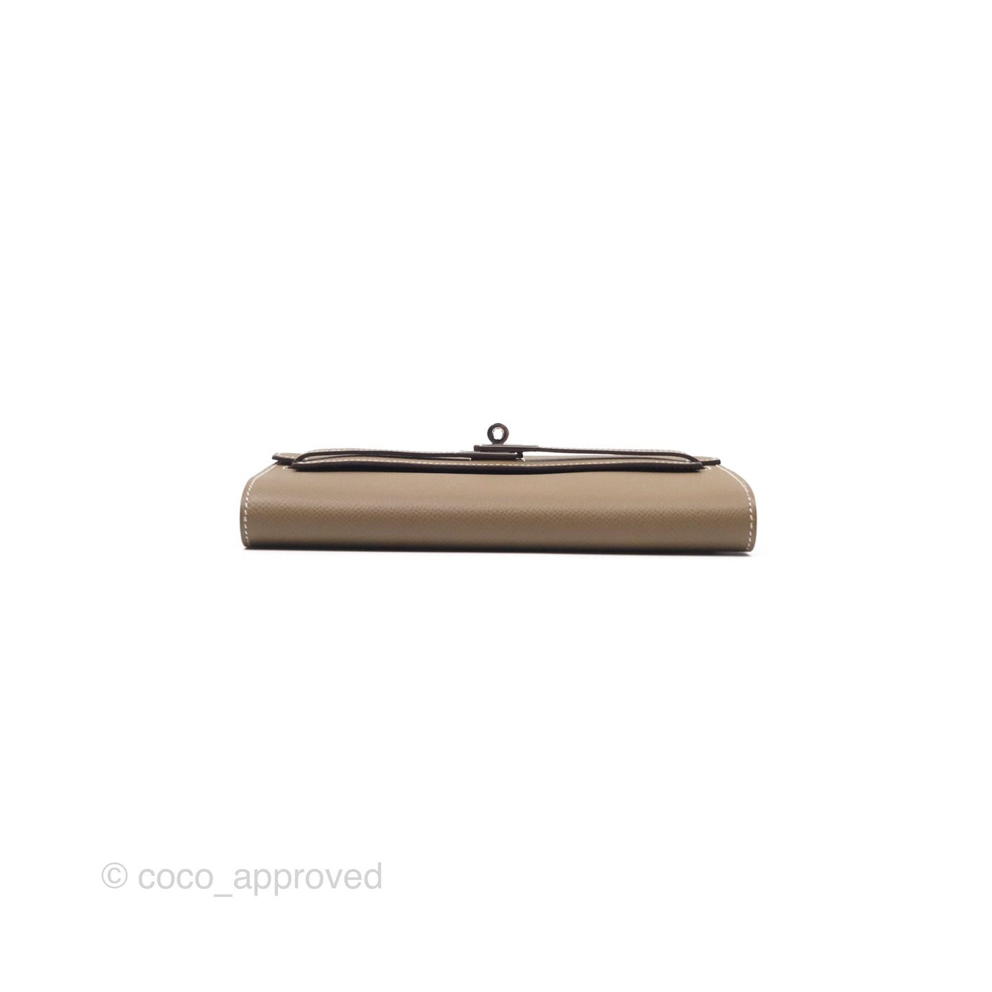 Hermès Kelly To Go Wallet Etoupe 18 Epsom Palladium Hardware