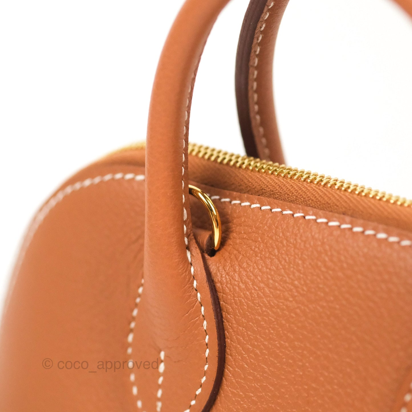 Hermès Bolide Mini 1923 Gold Evercolor Gold Hardware