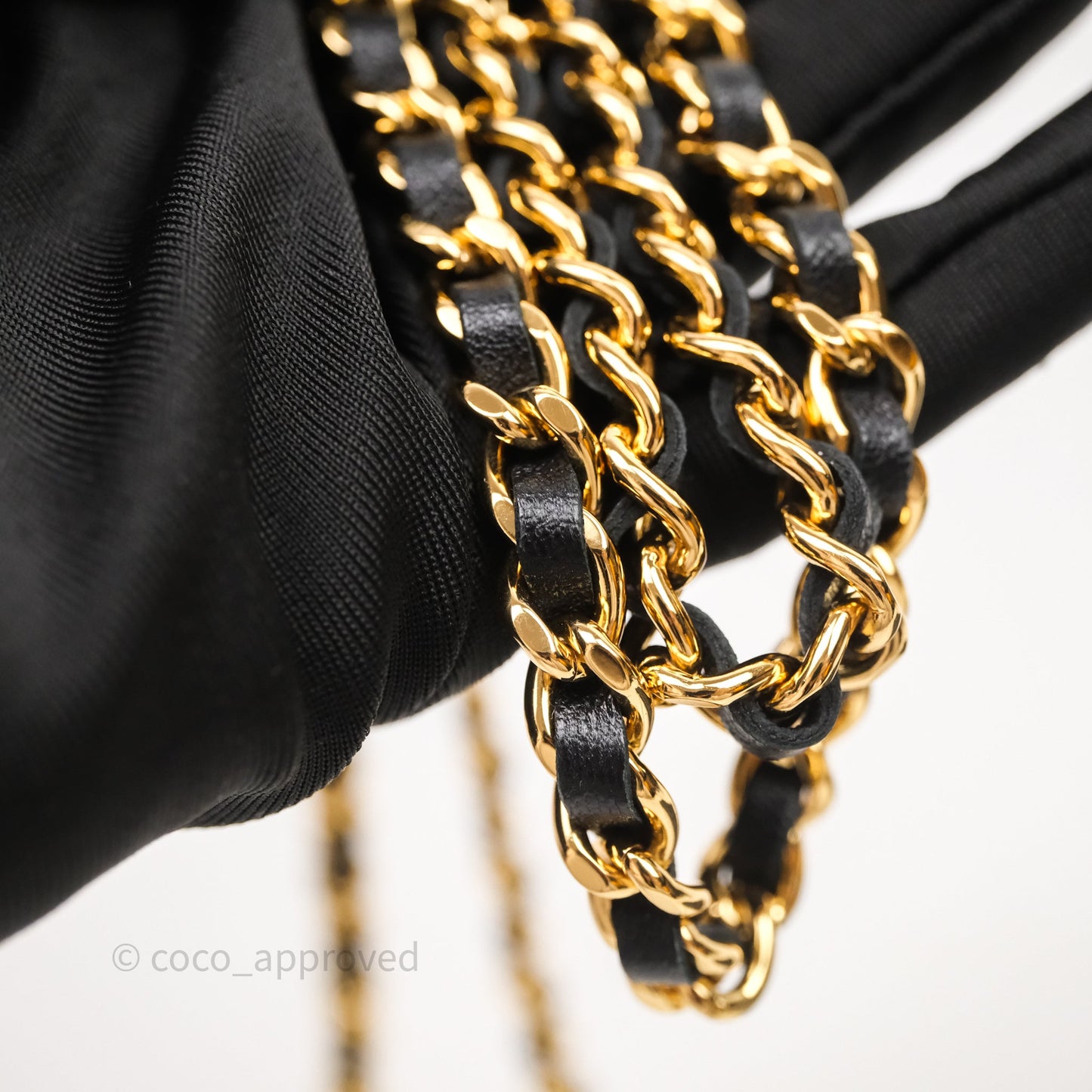 Chanel Quilted WOC Black Lambskin Gold Hardware