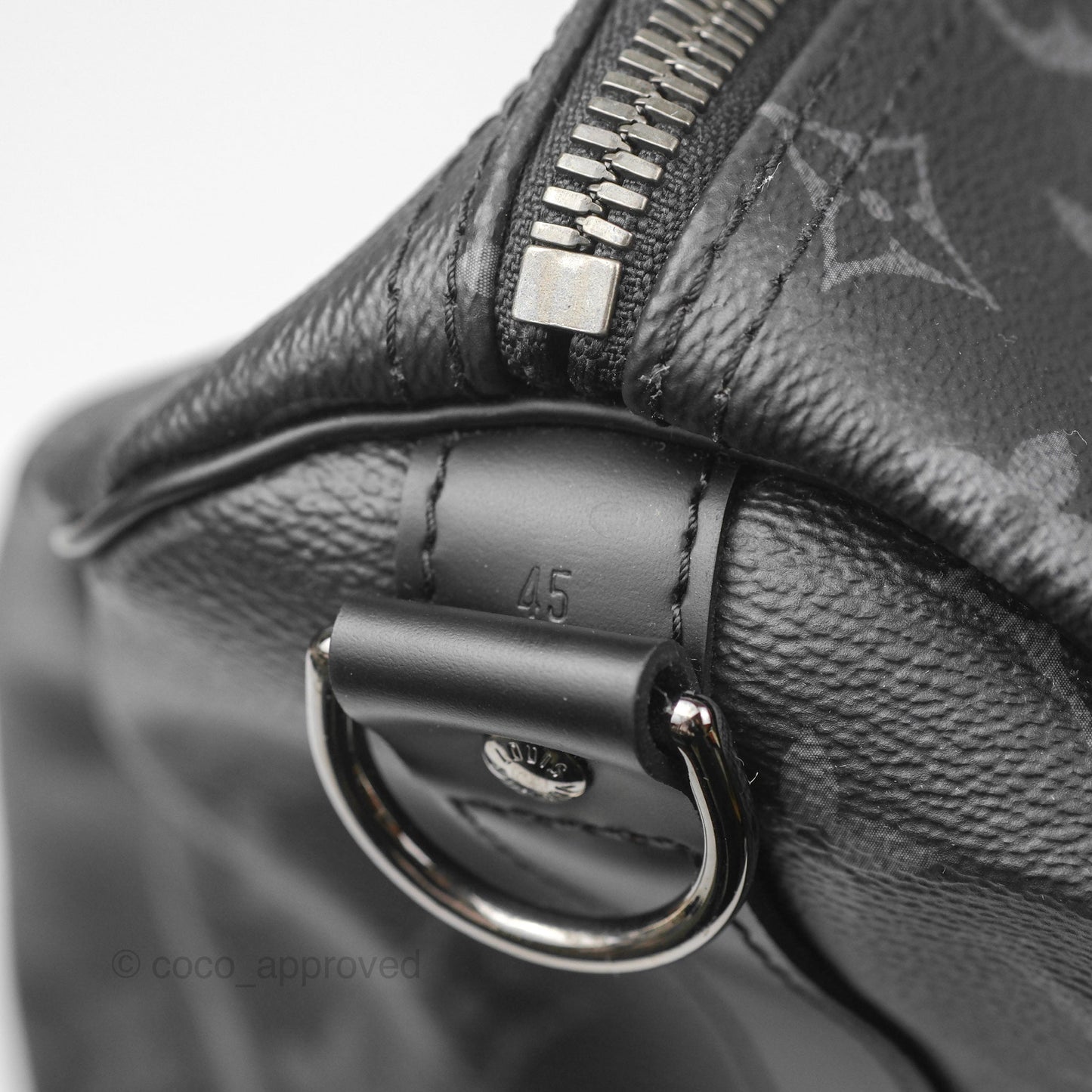 Louis Vuitton Keepall Bandoulière 45 Duffle Bag Monogram Eclipse Canvas
