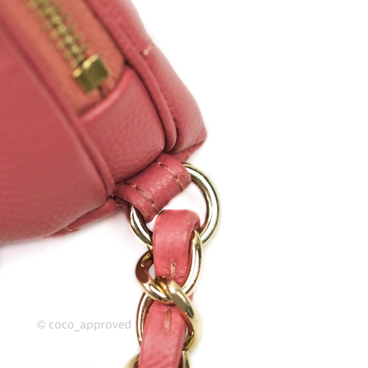 Chanel Quilted Business Affinity Waist Belt Bag Pink Caviar Gold Hardware