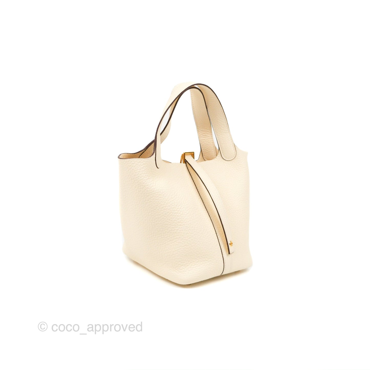 Hermès Picotin Lock 18 Nata Taurillon Clemence Gold Hardware