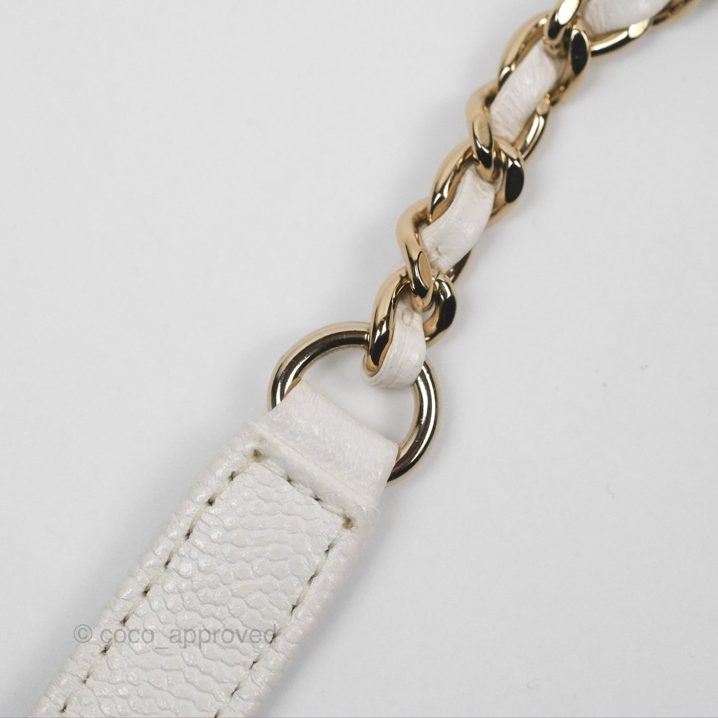 Chanel Quilted Small Business Affinity Flap White Caviar Gold Hardware