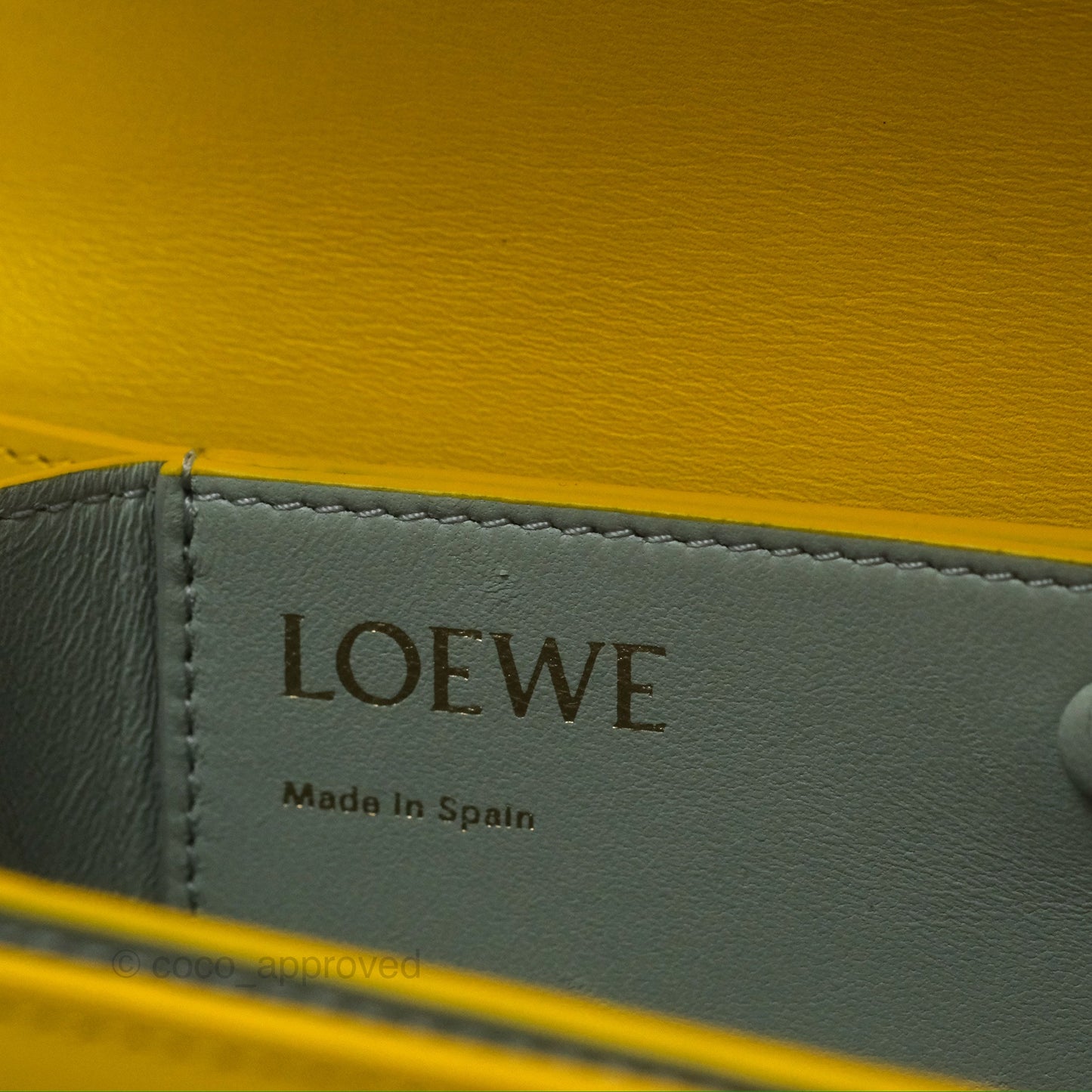 Loewe Small Goya Bag Yellow Silk Calfskin
