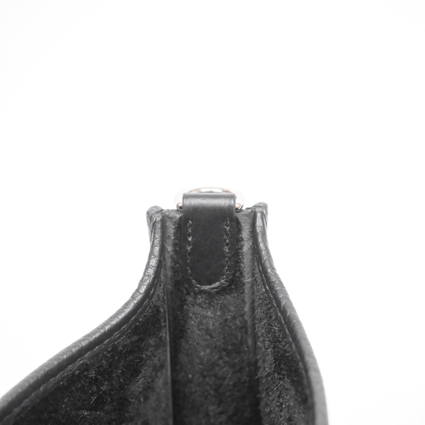 Hermès Mini Evelyne 16 Noir 89 Clemence Palladium Hardware