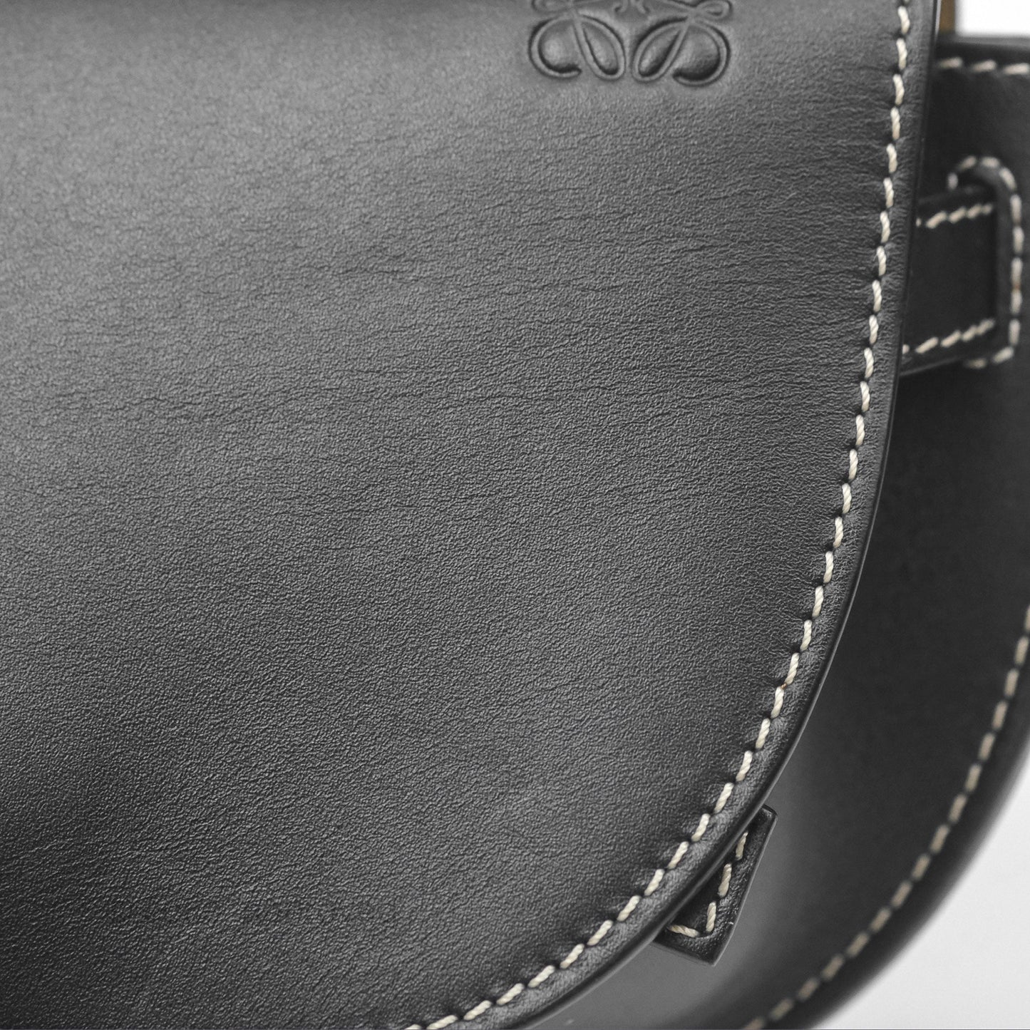 Loewe Mini Gate Belt Bag in Soft Calfskin Black
