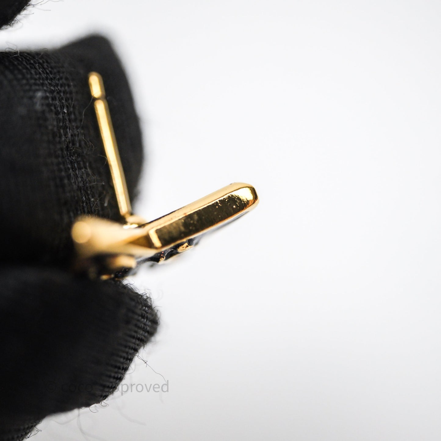 Chanel Star Drop CC Earrings Gold Tone 24C