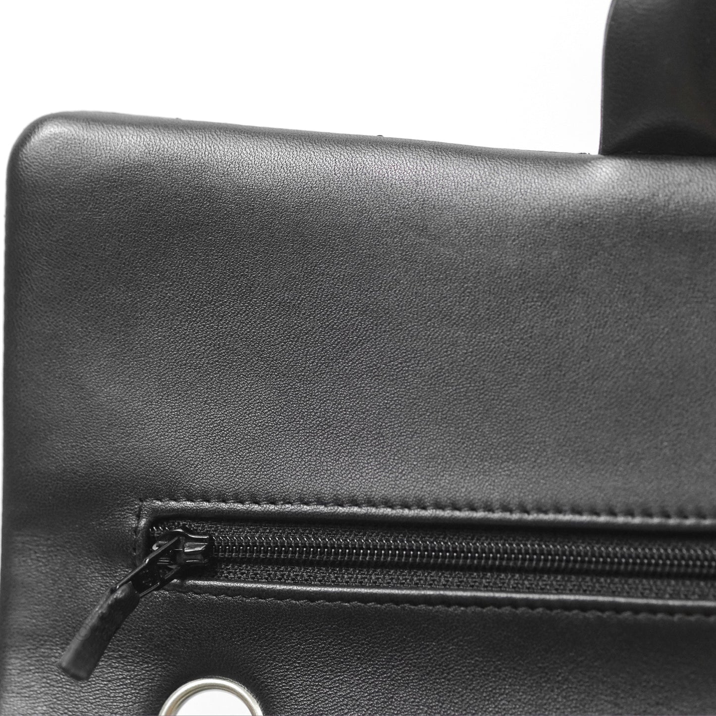 Chanel Classic M/L Medium Flap Quilted Black Lambskin Silver Hardware