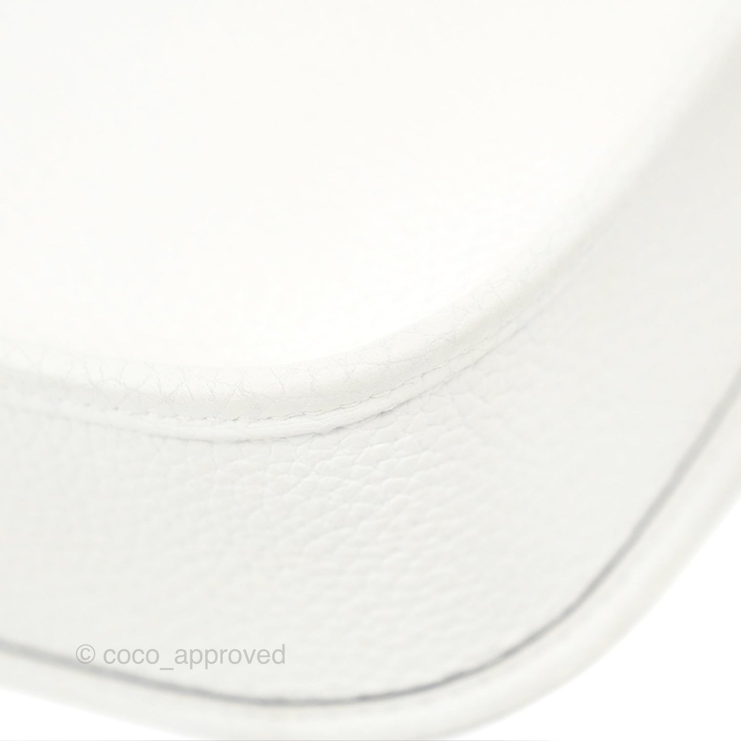 Hermès Mini Evelyne 16 New White Clemence Palladium Hardware