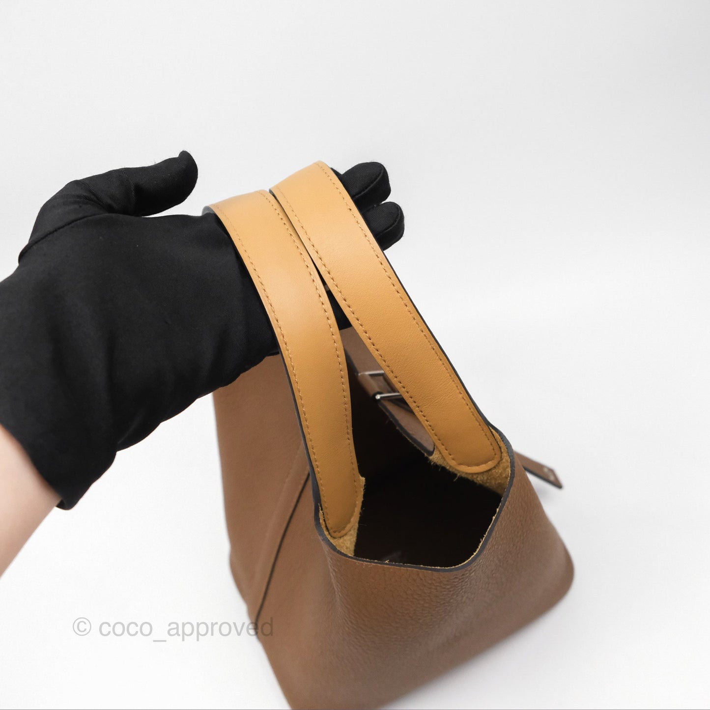 Hermès Picotin Lock 18 Alezan 3G/ Biscuit 48 Clemence Palladium Hardware