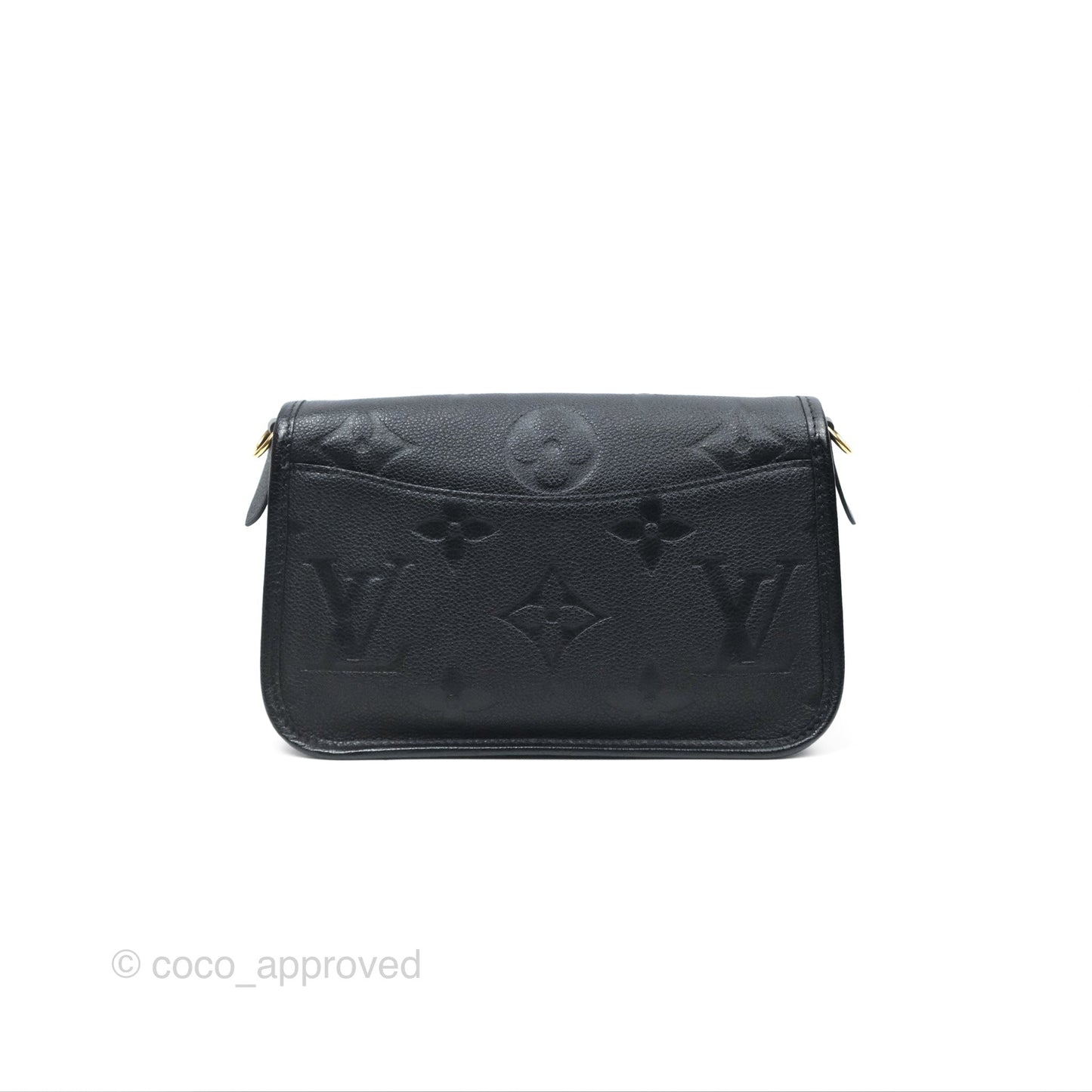 Louis Vuitton Diane Black Monogram Empreinte Leather