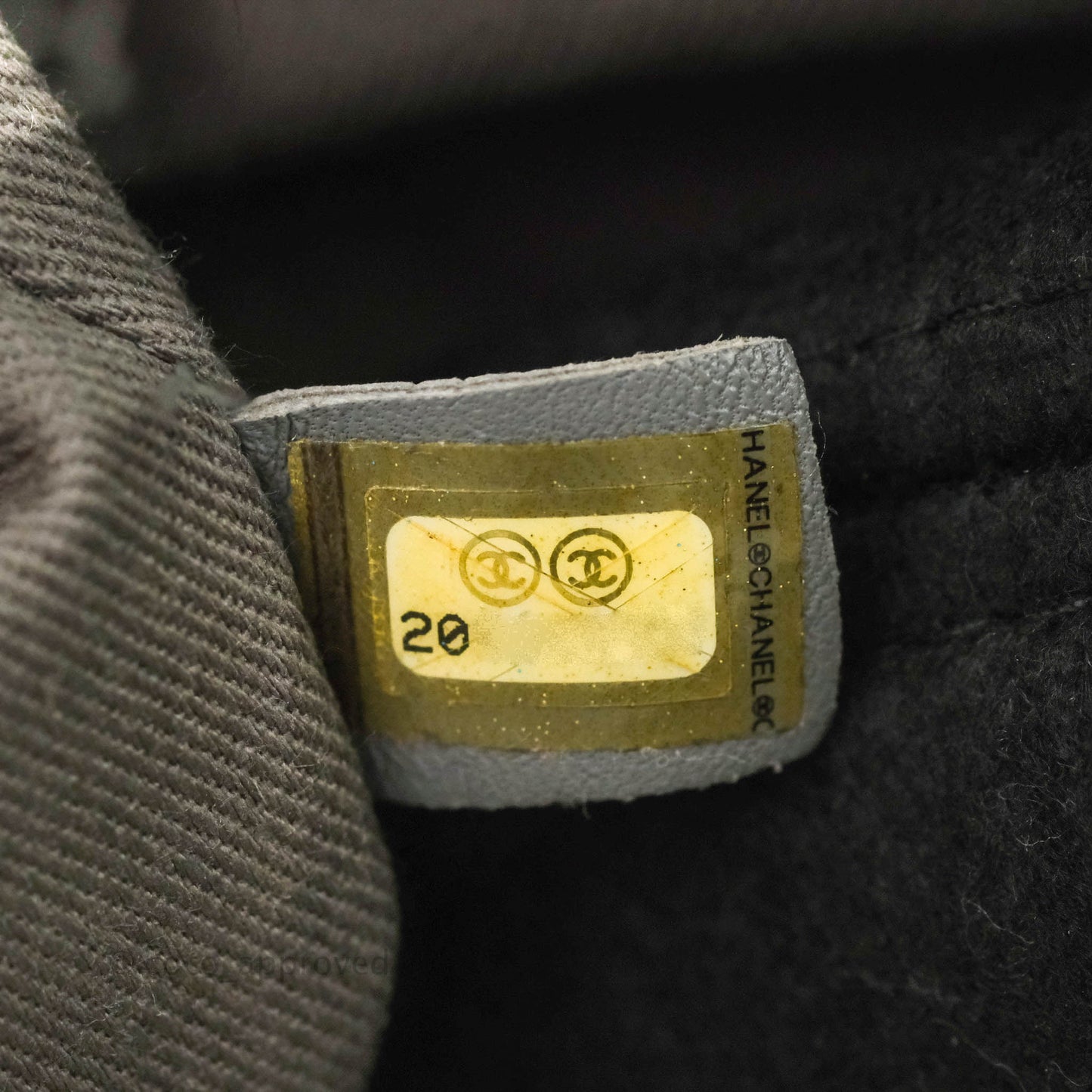 Chanel Large Deauville Grey Canvas Silver Hardware
