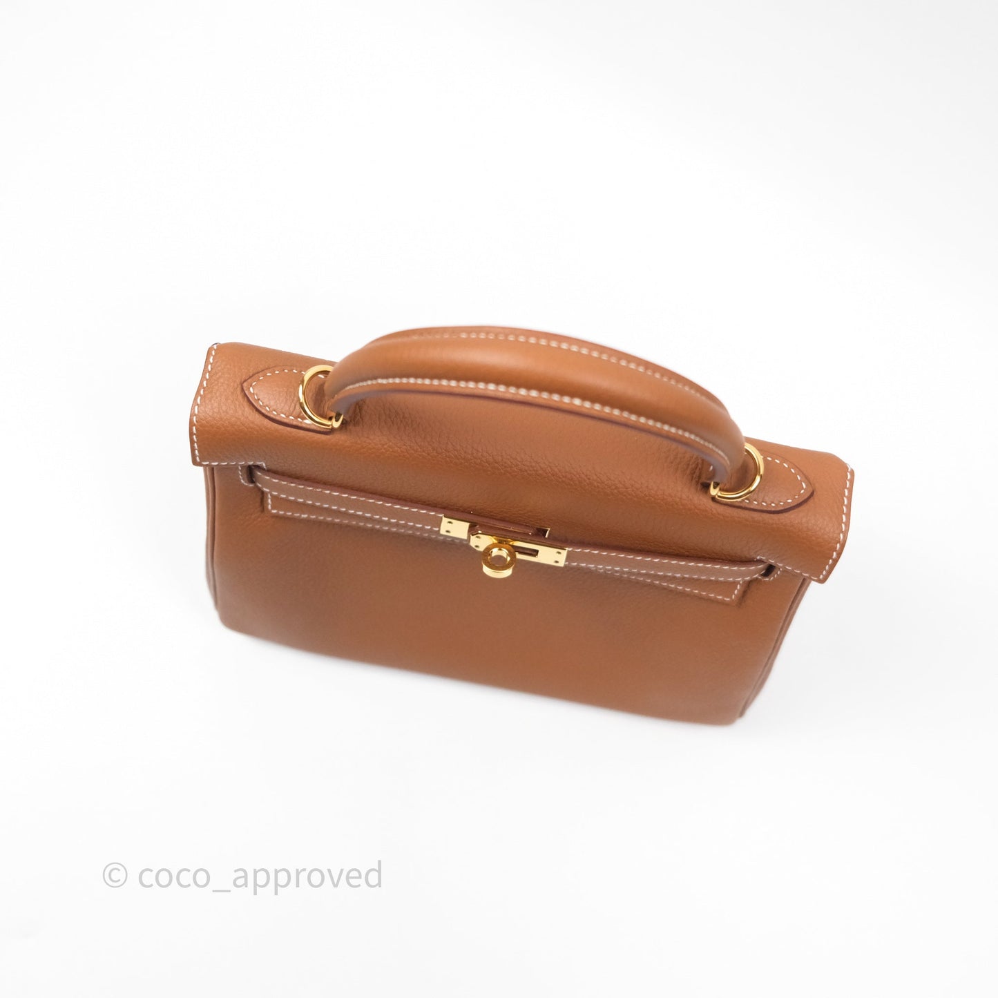 Hermès Retourne Kelly 25 Gold 37 Togo Gold Hardware