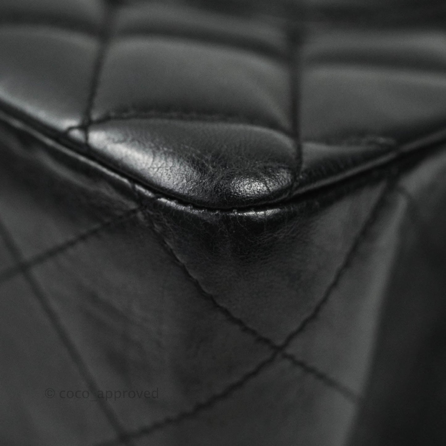 Chanel Jumbo Single Flap Black Lambskin Silver Hardware⁣⁣
