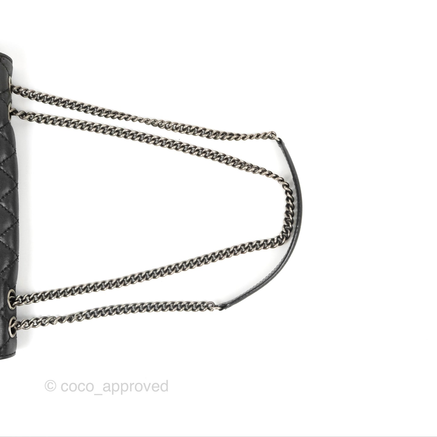 Chanel Flap Bag Quilted Black Soft Calfskin Ruthenium Hardware