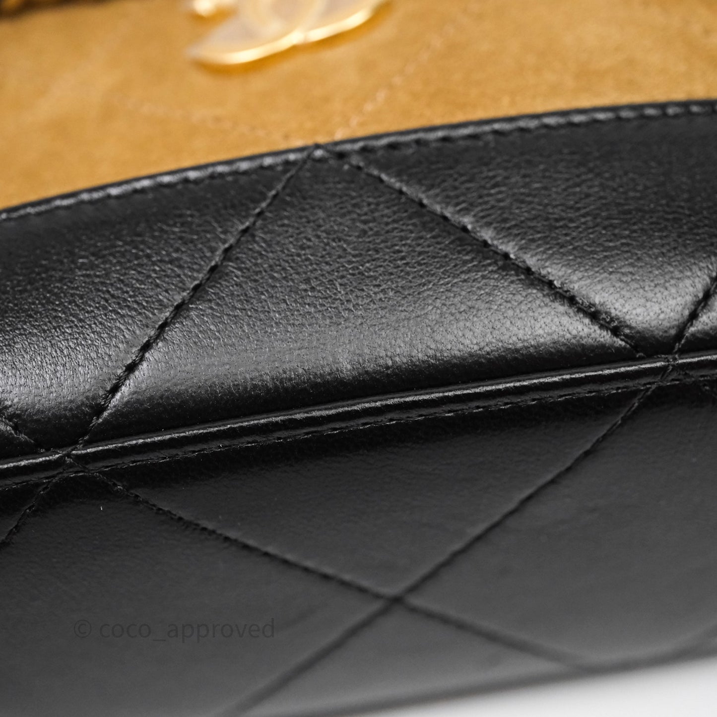 Chanel Hobo with Chain Brown Suede/ Black Calfskin Gold Hardware