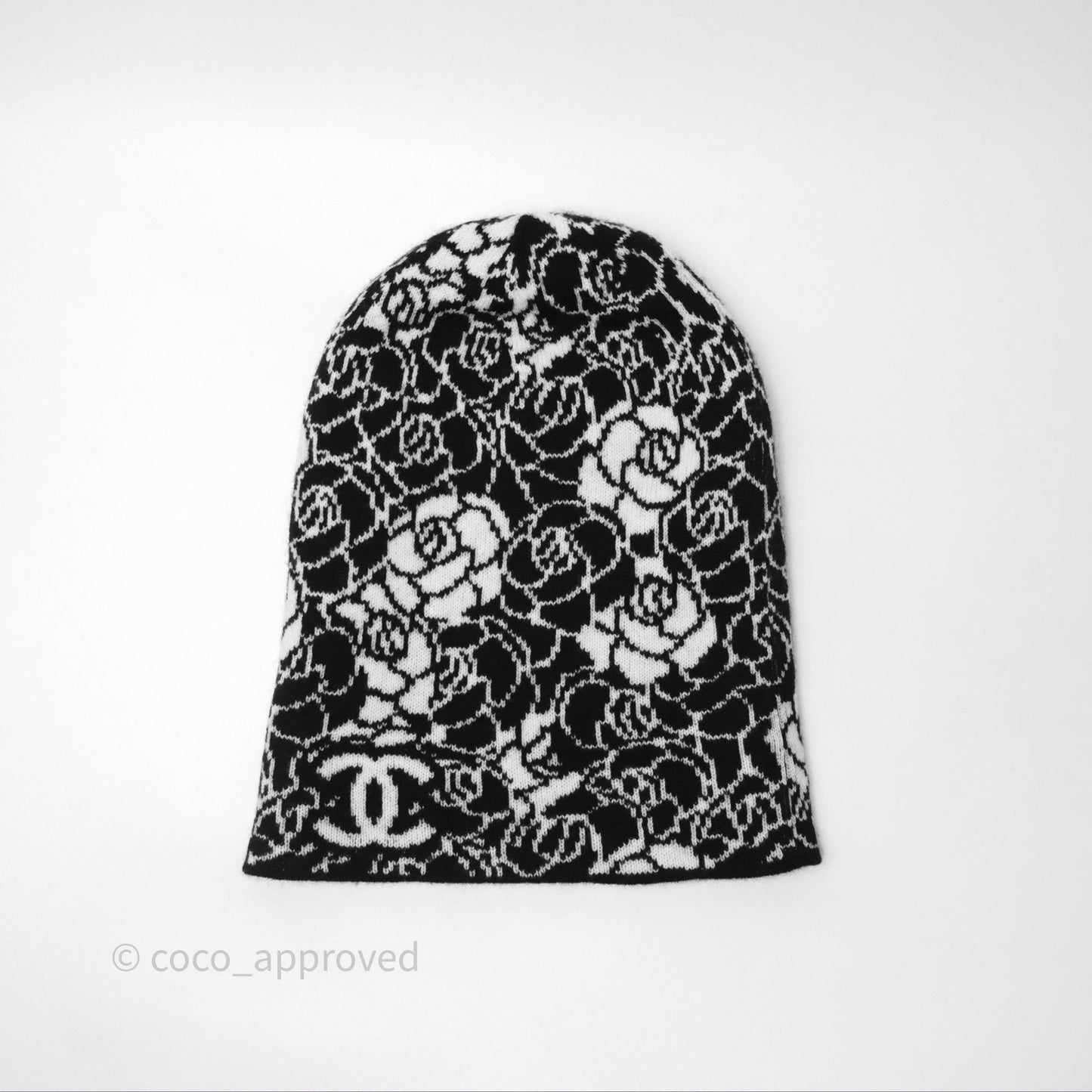 Chanel Cashmere Printed Knit Beanie