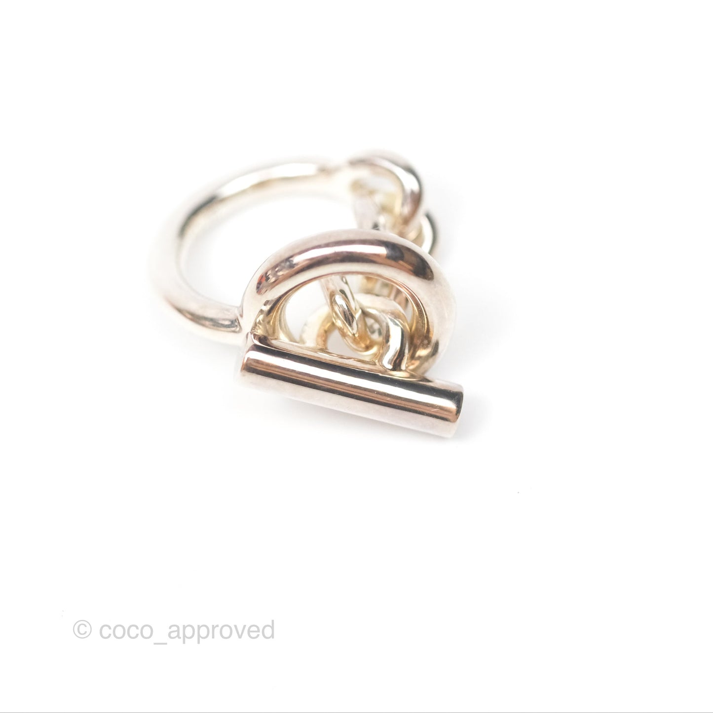 Hermès Echappee Ring GM Sterling Silver