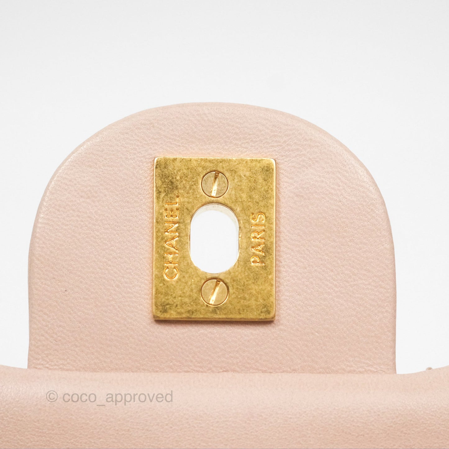 Chanel Flap Bag Pink Aged Gold Hardware