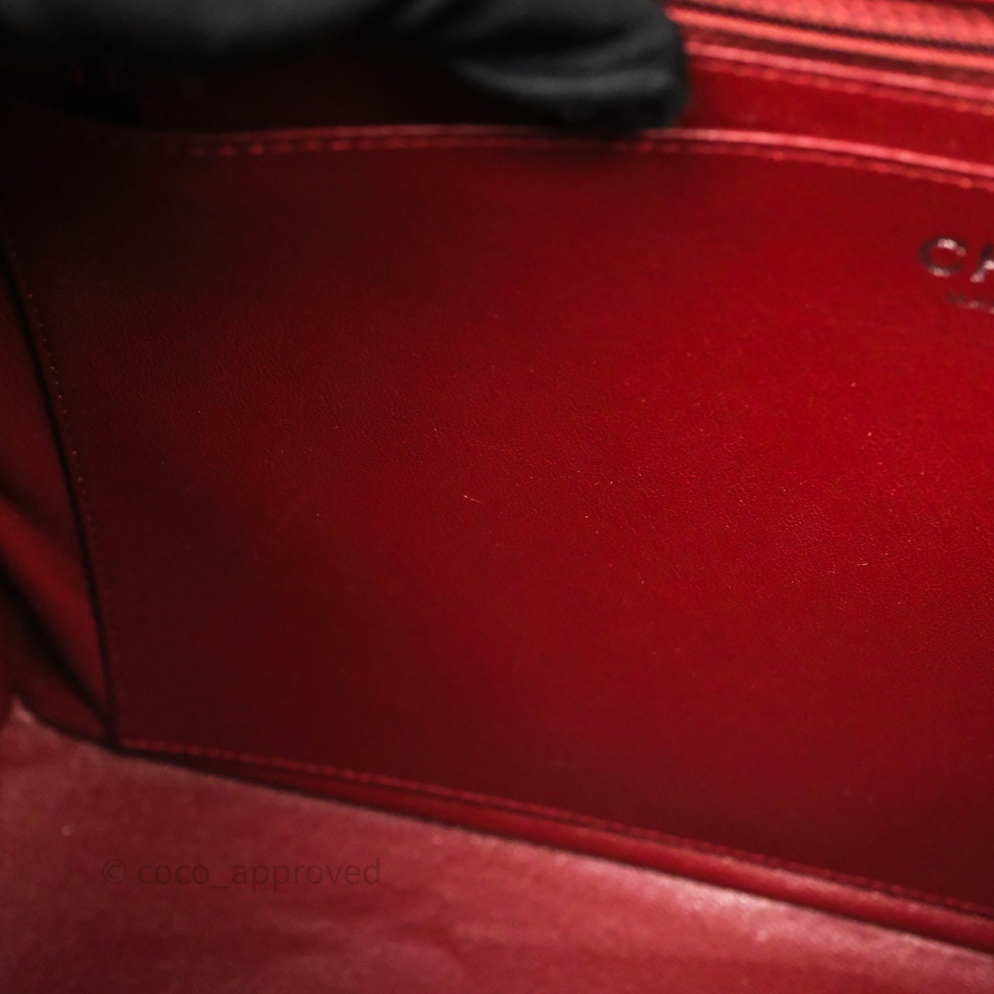 Chanel Jumbo Single Flap Dark Red Caviar Silver Hardware⁣⁣
