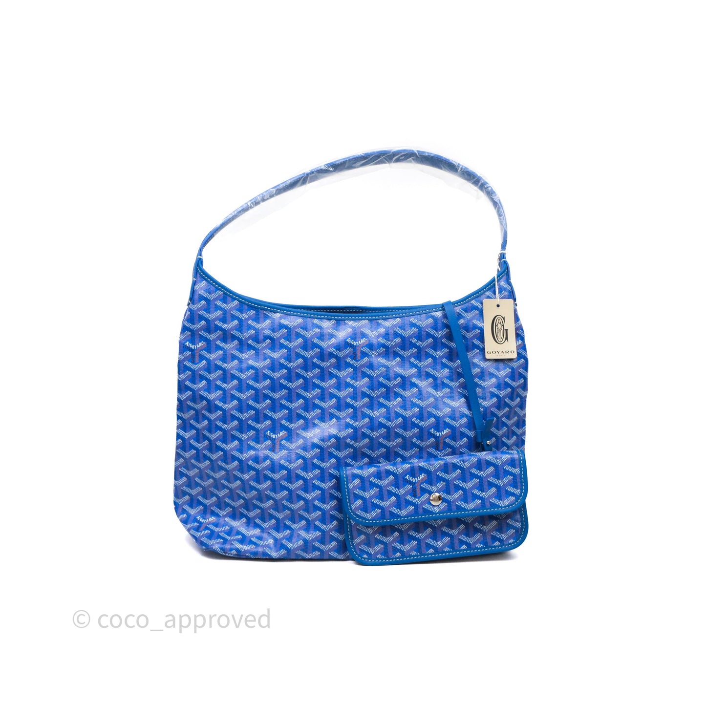 Goyard Bohème Hobo Bag Bleu Ciel Goyardine Canvas