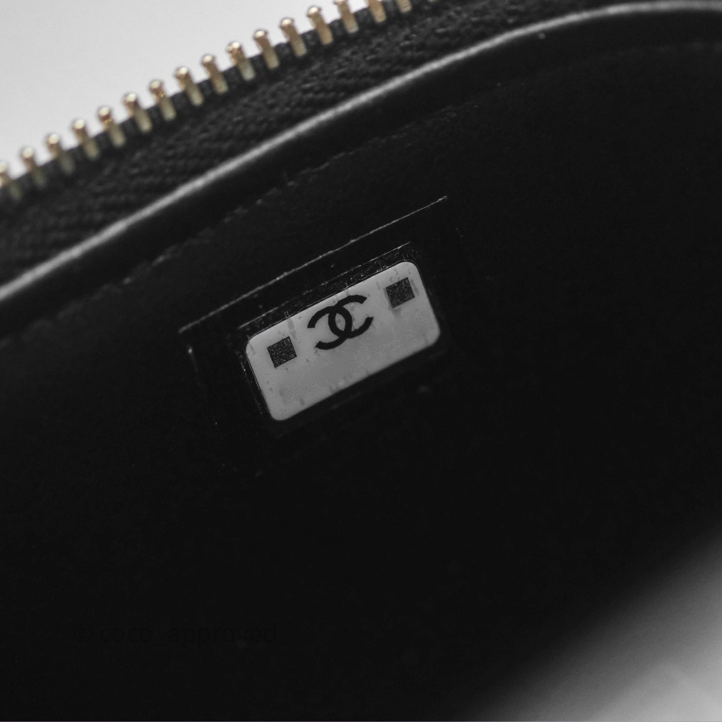 Chanel Vanity with Heart Adjustable Chain Black Caviar Aged Gold Hardware