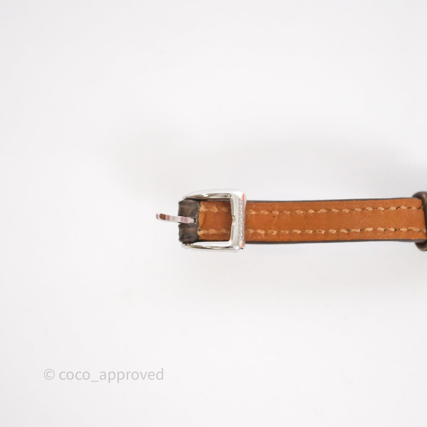 Hermès Galop d'Hermès Watch Medium Model 32MM Diamond Etoupe Alligator Palladium Hardware