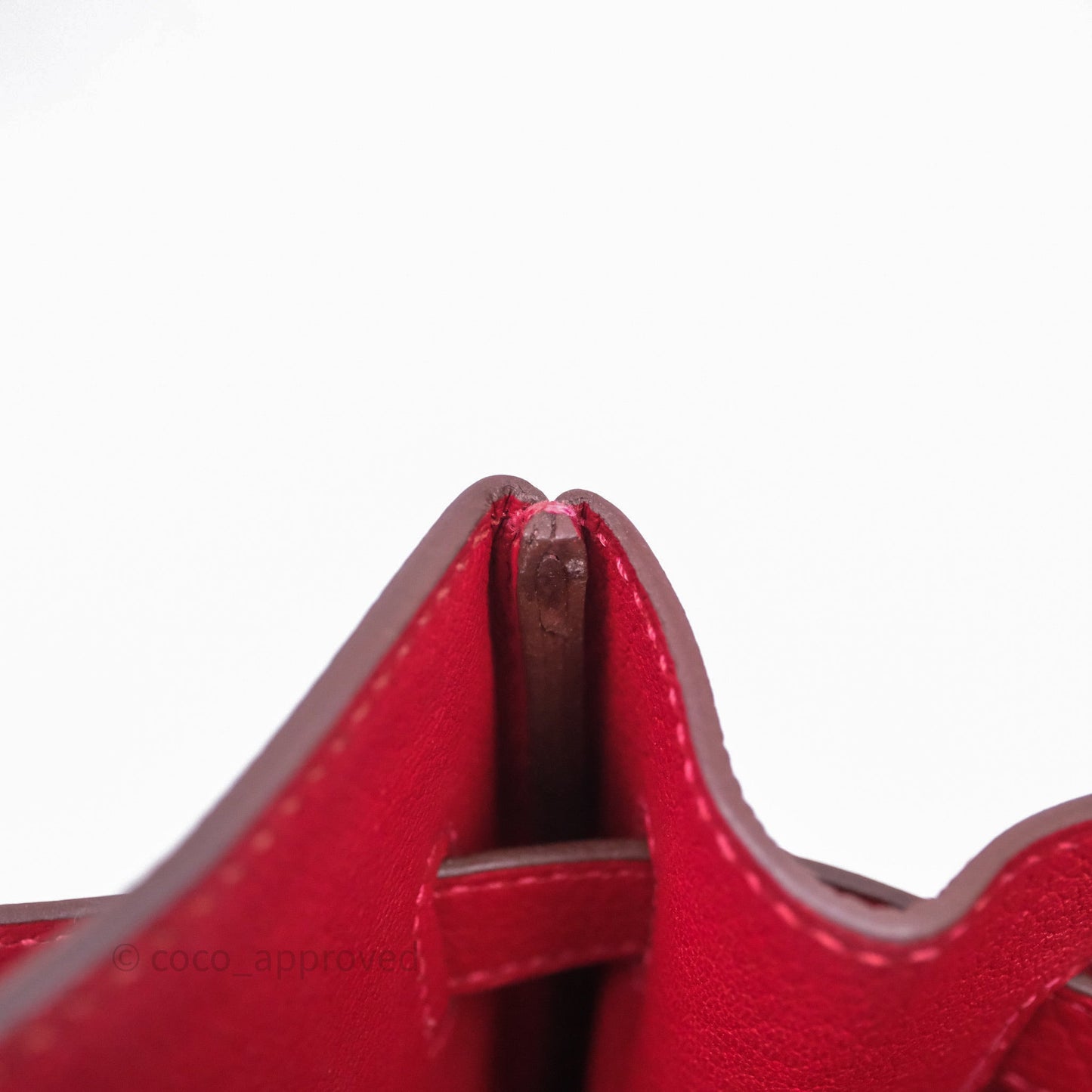 Hermes Birkin 35 Rouge Casaque Clemence Palladium Hardware