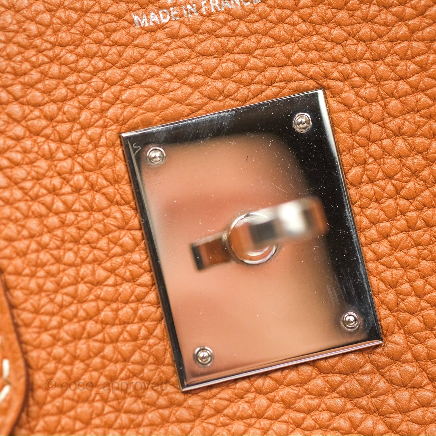 Hermès Birkin 30 Retourne Gold Clemence Palladium Hardware