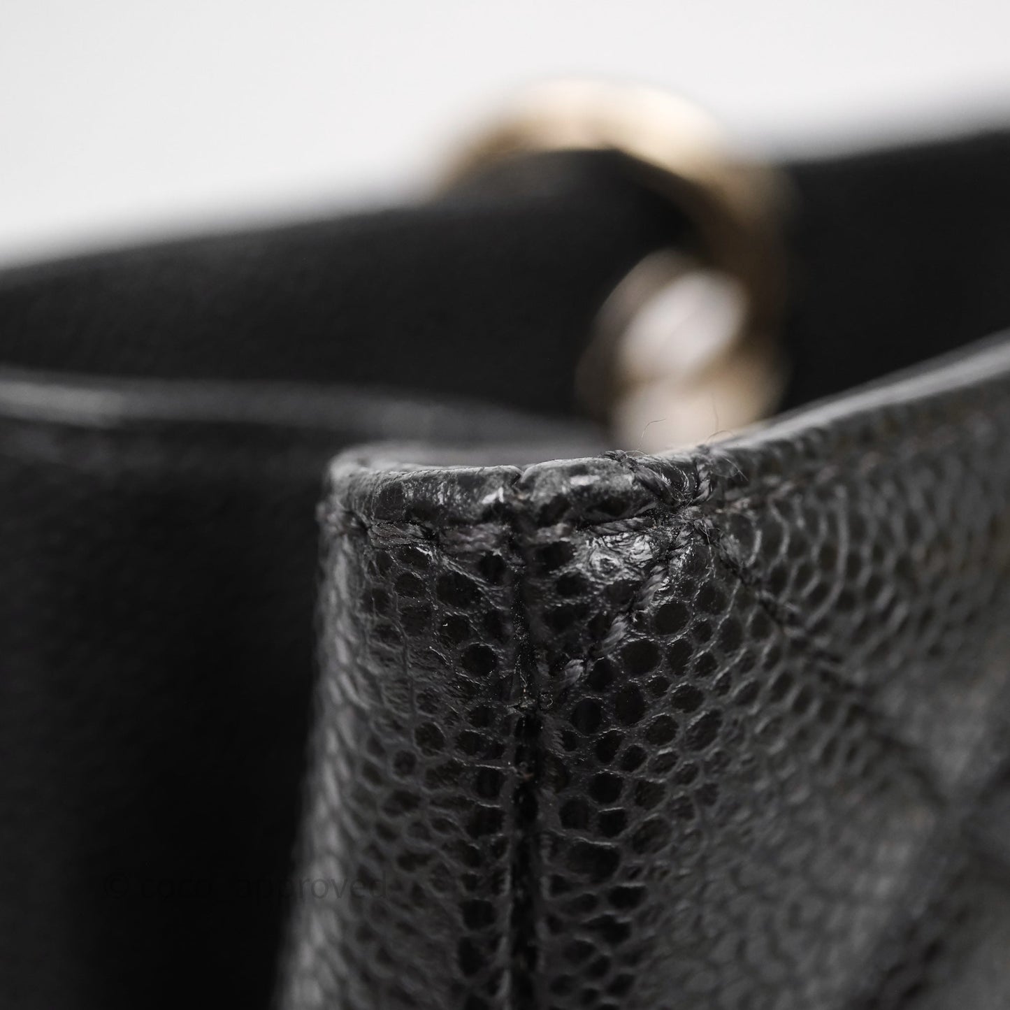 Chanel GST Black Caviar Silver Hardware