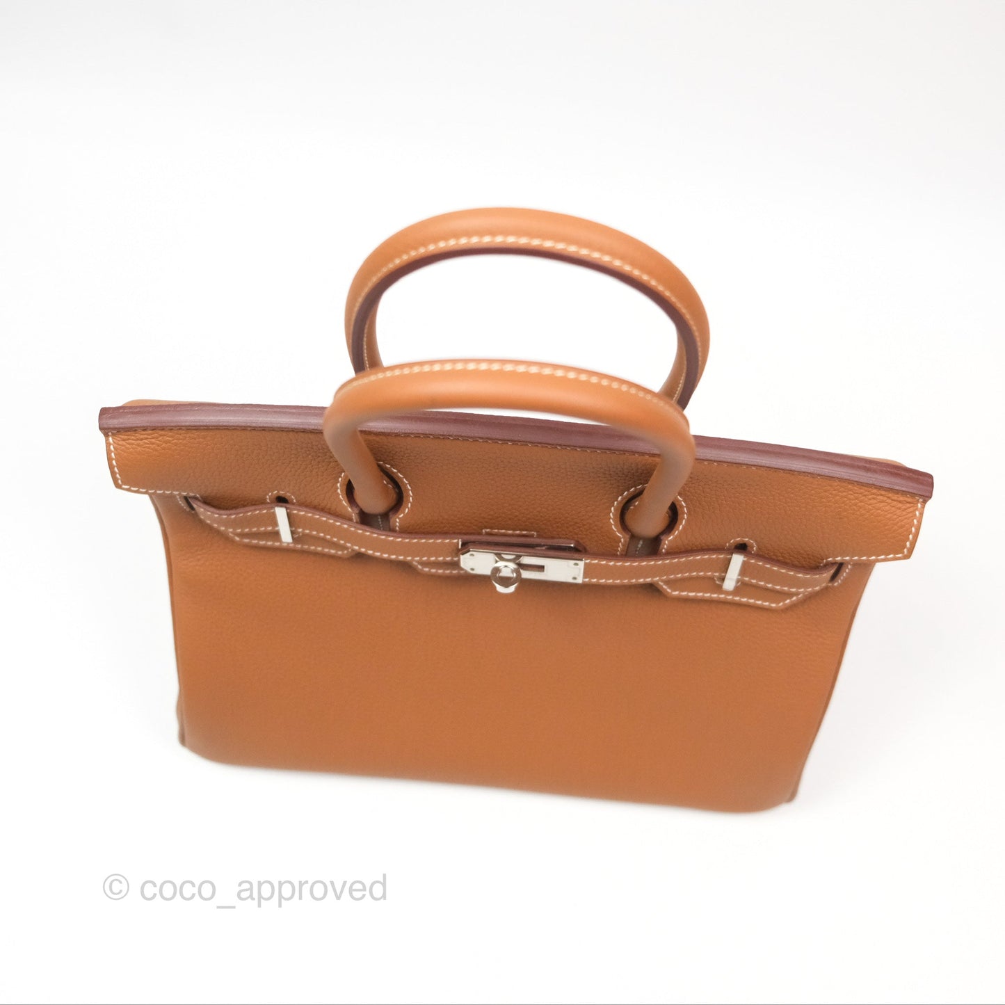 Hermès Birkin 30 Retourne Gold 37 Togo Palladium Hardware