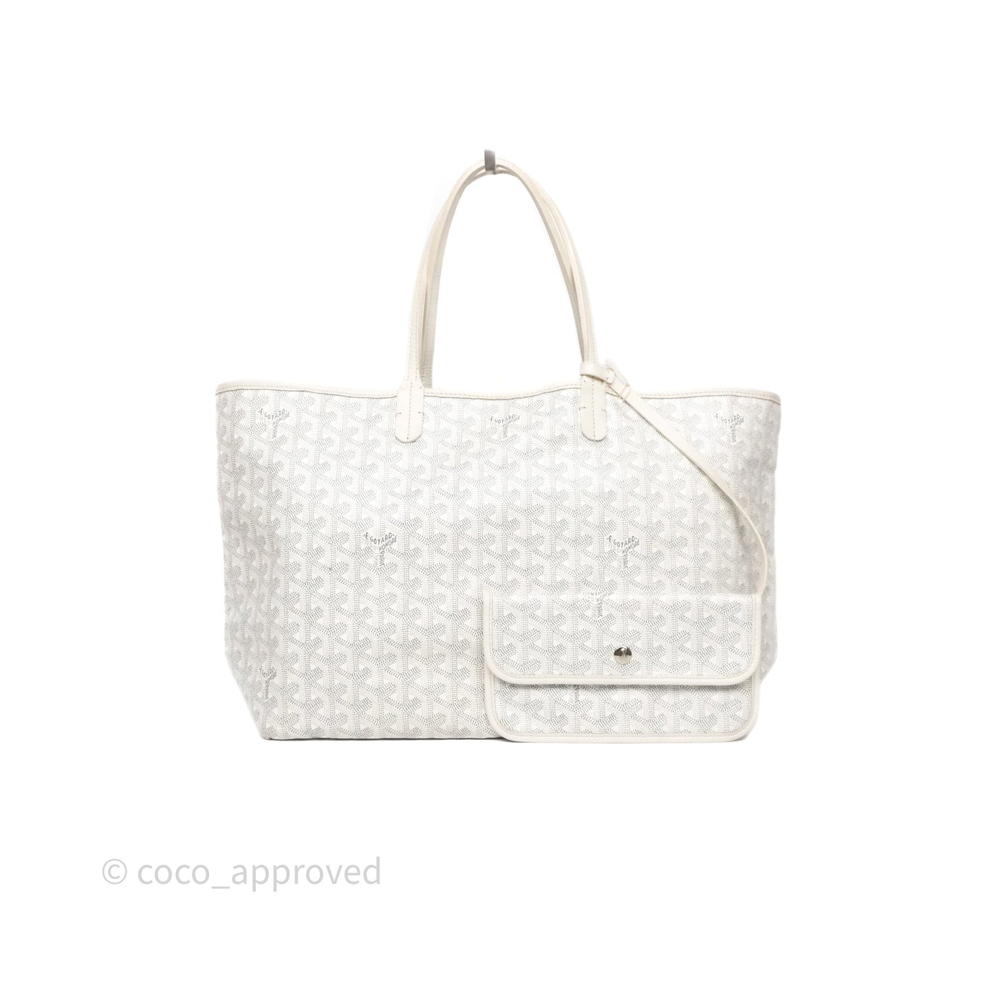 Goyard St Louis Tote PM White