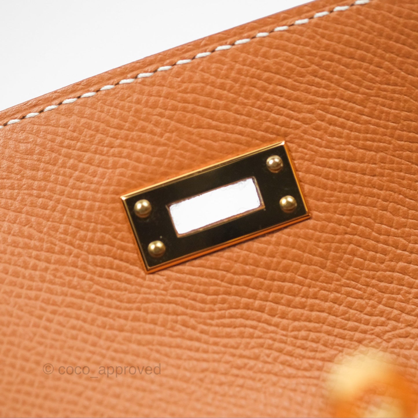 Hermès Kelly 25 Sellier Gold Epsom Gold Hardware