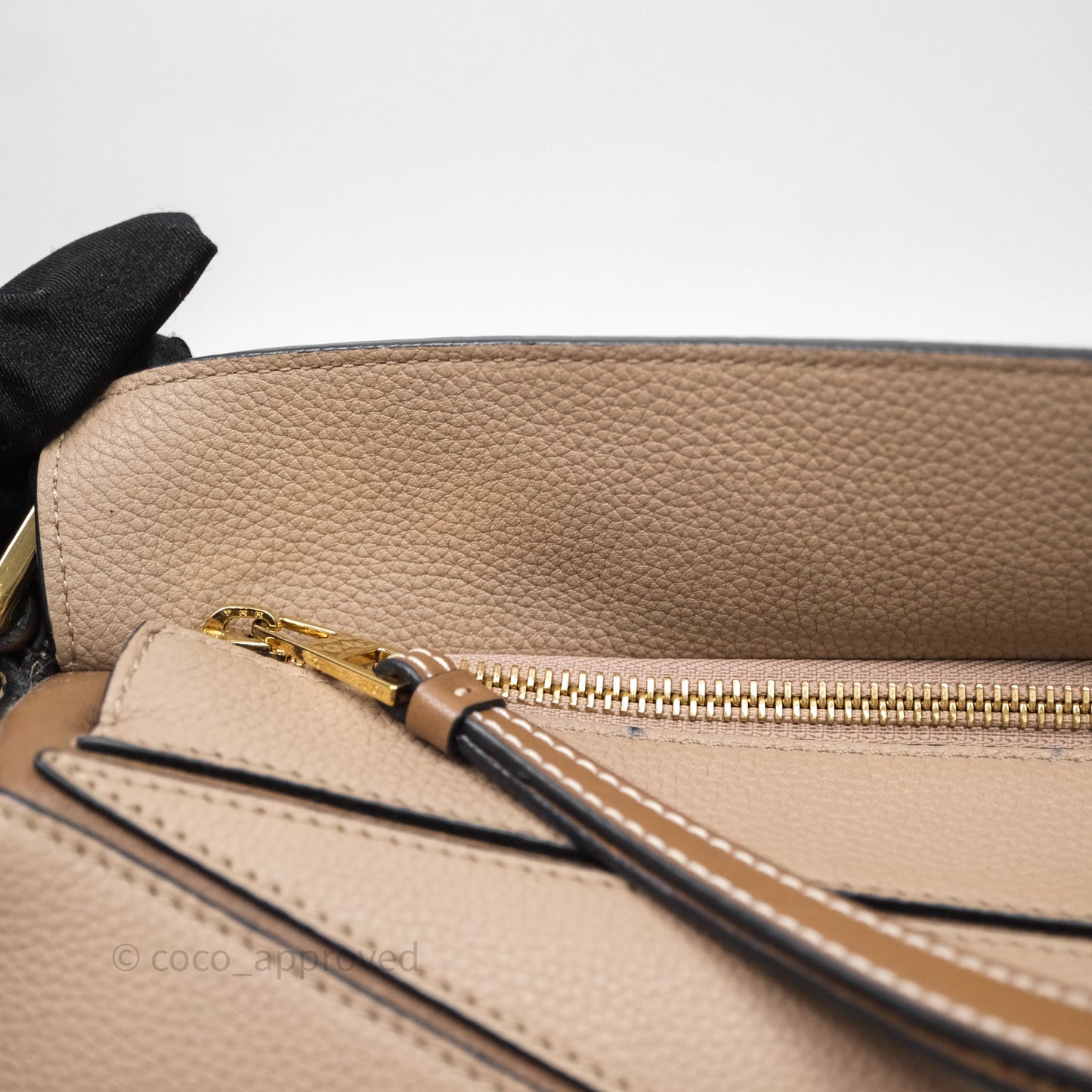 Loewe Small Puzzle Bag Sand Mink Grained Calfskin