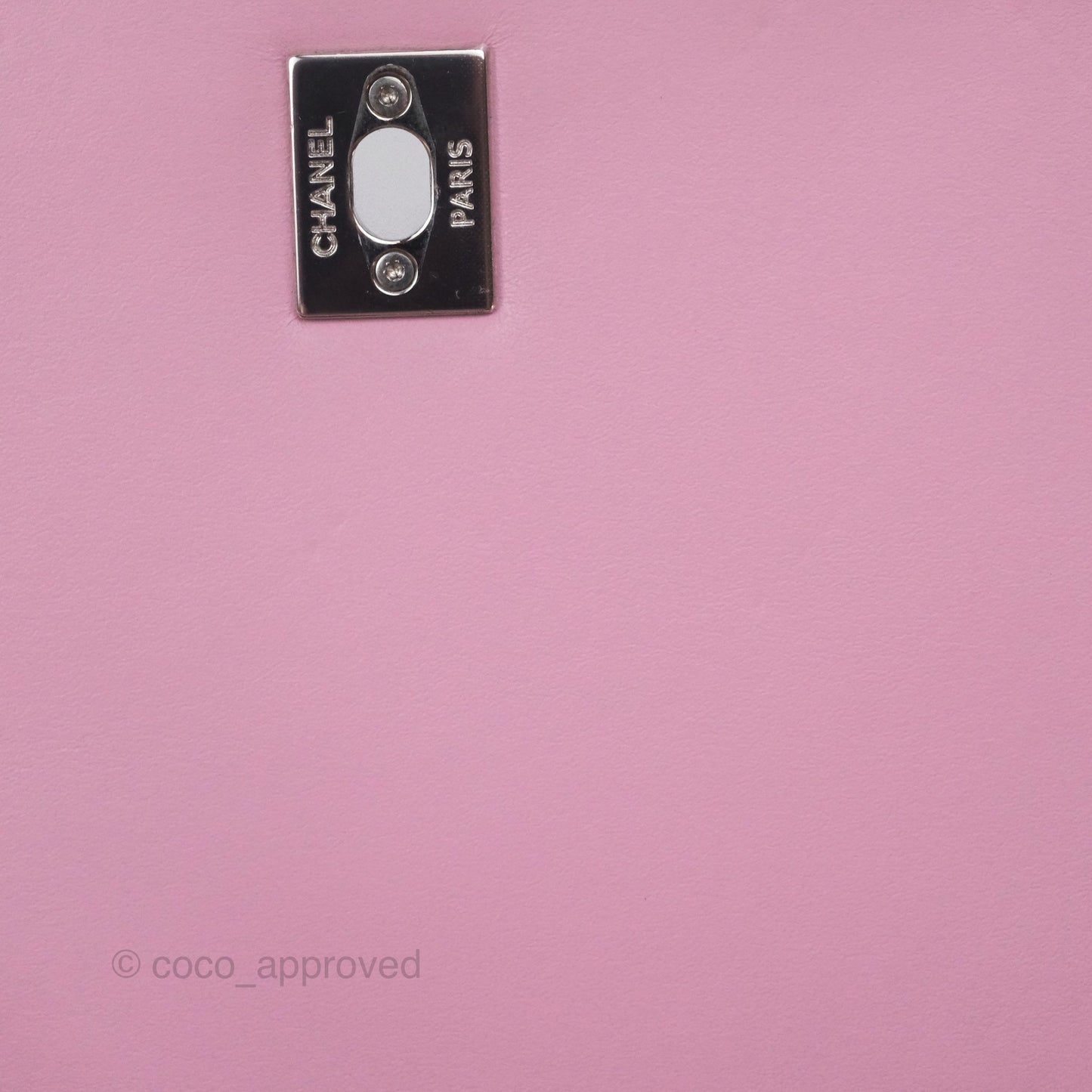 Chanel Stitched Ring My Bag Flap Crossbody Pink Calfskin Silver Hardware