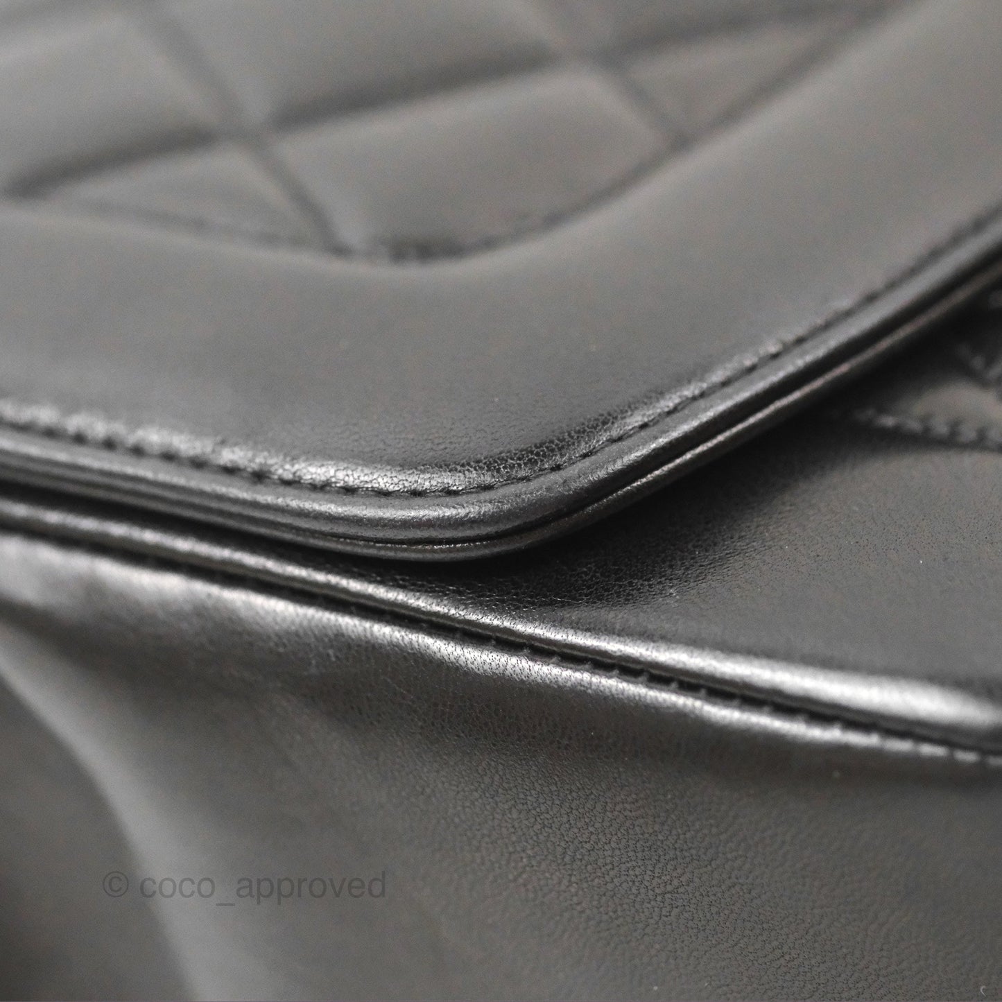 Chanel Vintage Medium Classic Diana Flap Bag Black Quilted Lambskin