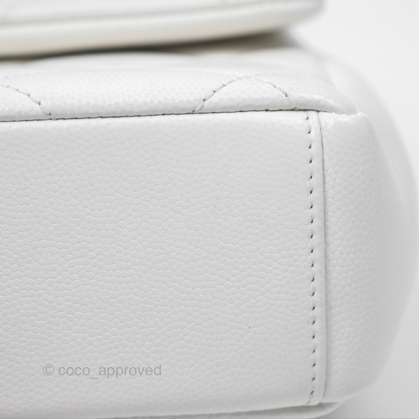 Chanel Quilted My Everything Medium Flap Bag White Caviar Incognito Hardware