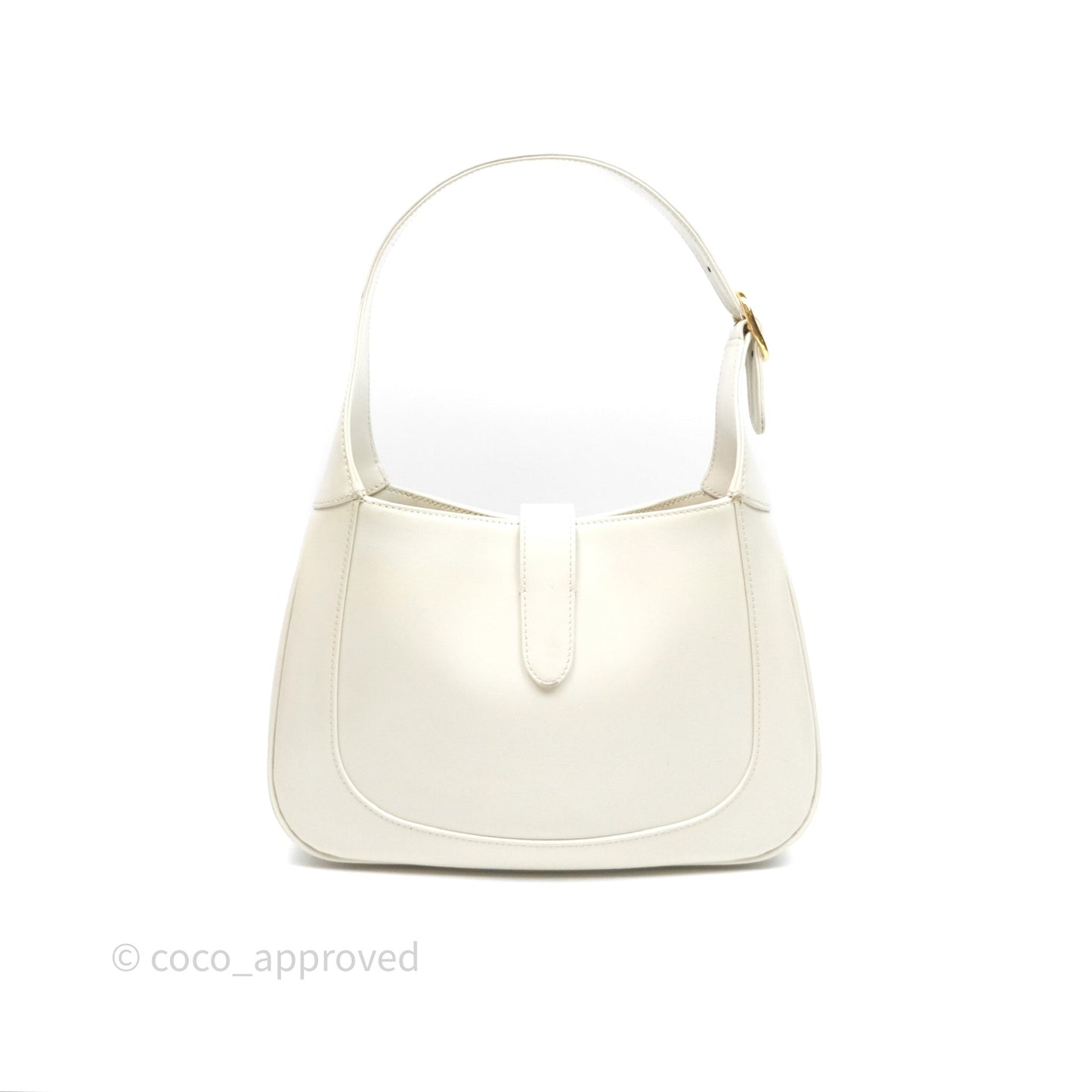 Gucci Jackie 1961 White Small Shoulder Bag Gold Hardware