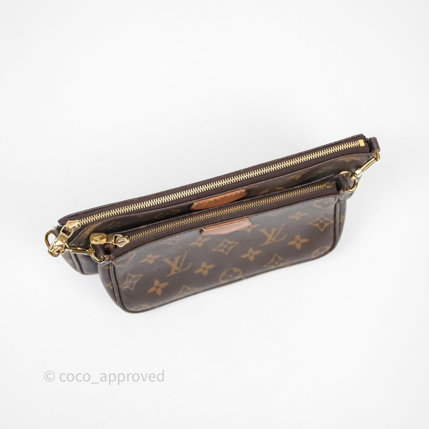 Louis Vuitton Multi Pochette Accessories Khaki Monogram Canvas