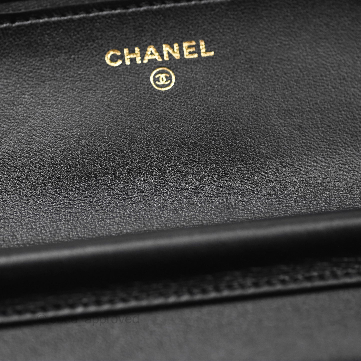 Chanel Quilted Classic WOC Black Lambskin Gold Hardware