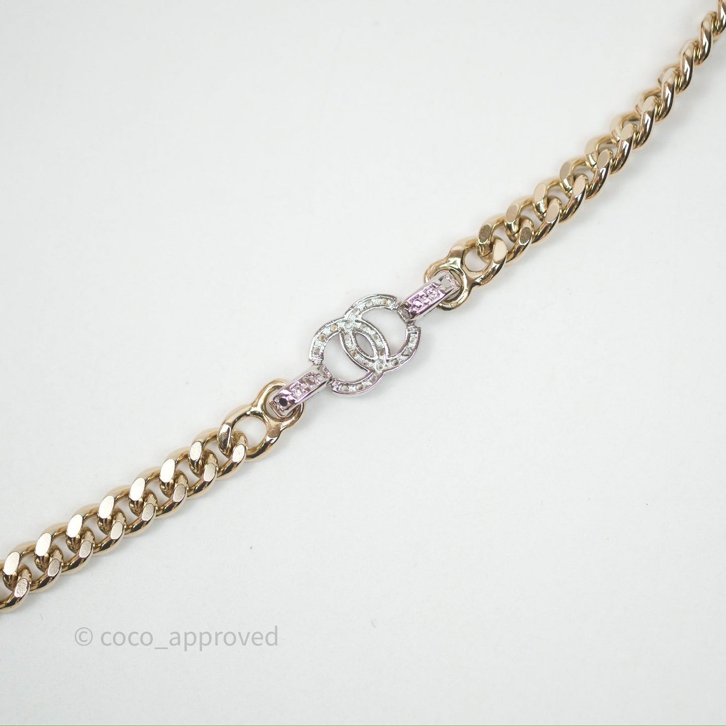 Chanel Crystals CC Chain Belt Gold Tone 22S