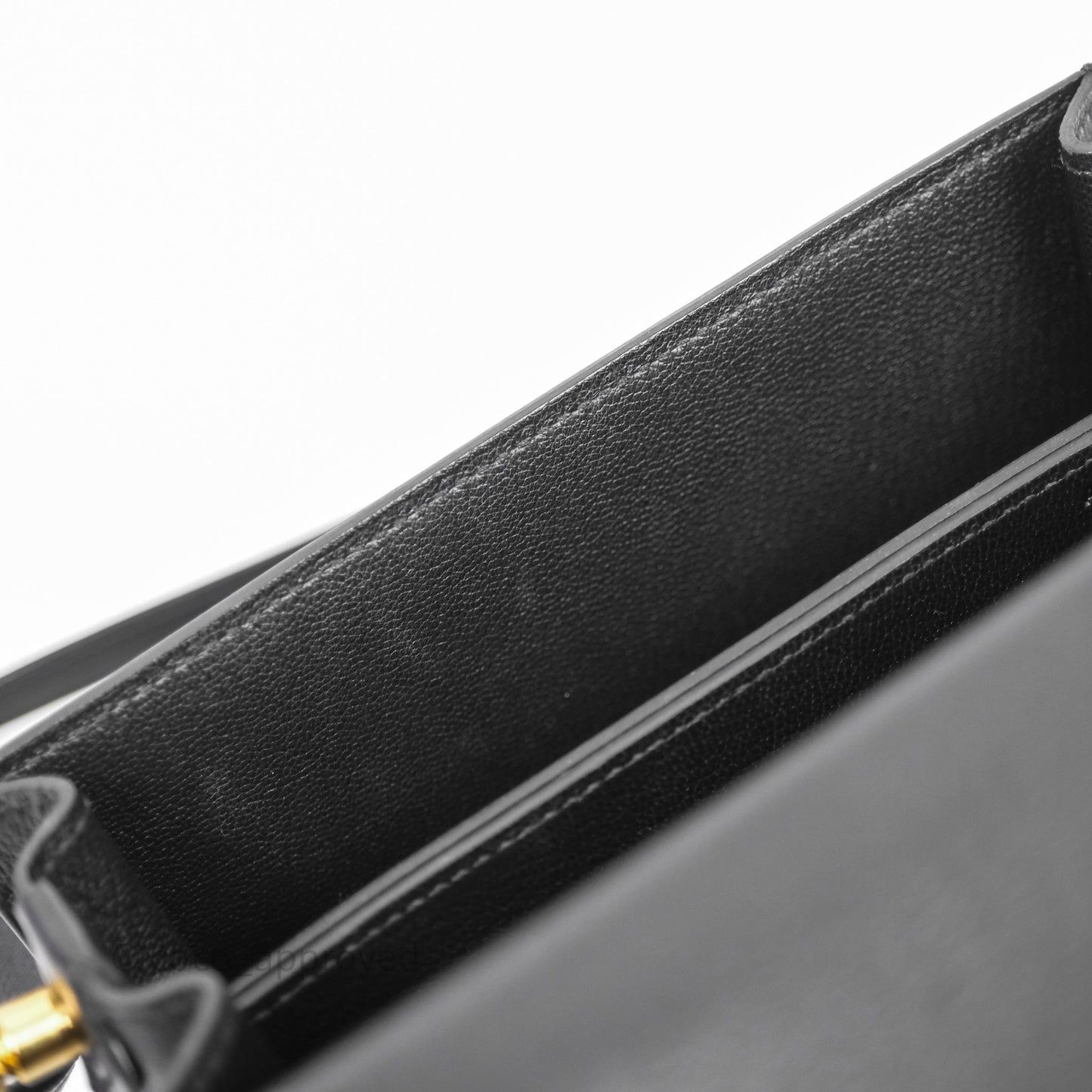 Hermès Roulis Mini 18 Black Veau Evergrain Gold Hardware